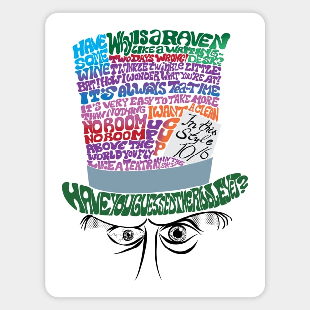 Mad as a Hatter Magnet by matioki